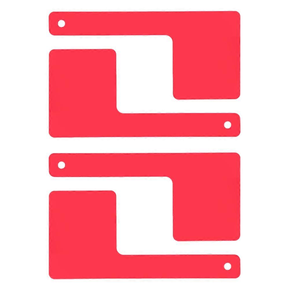 Red Flag Mailbox Acrylic Replacement Parts with Rotatable Design 4Pcs