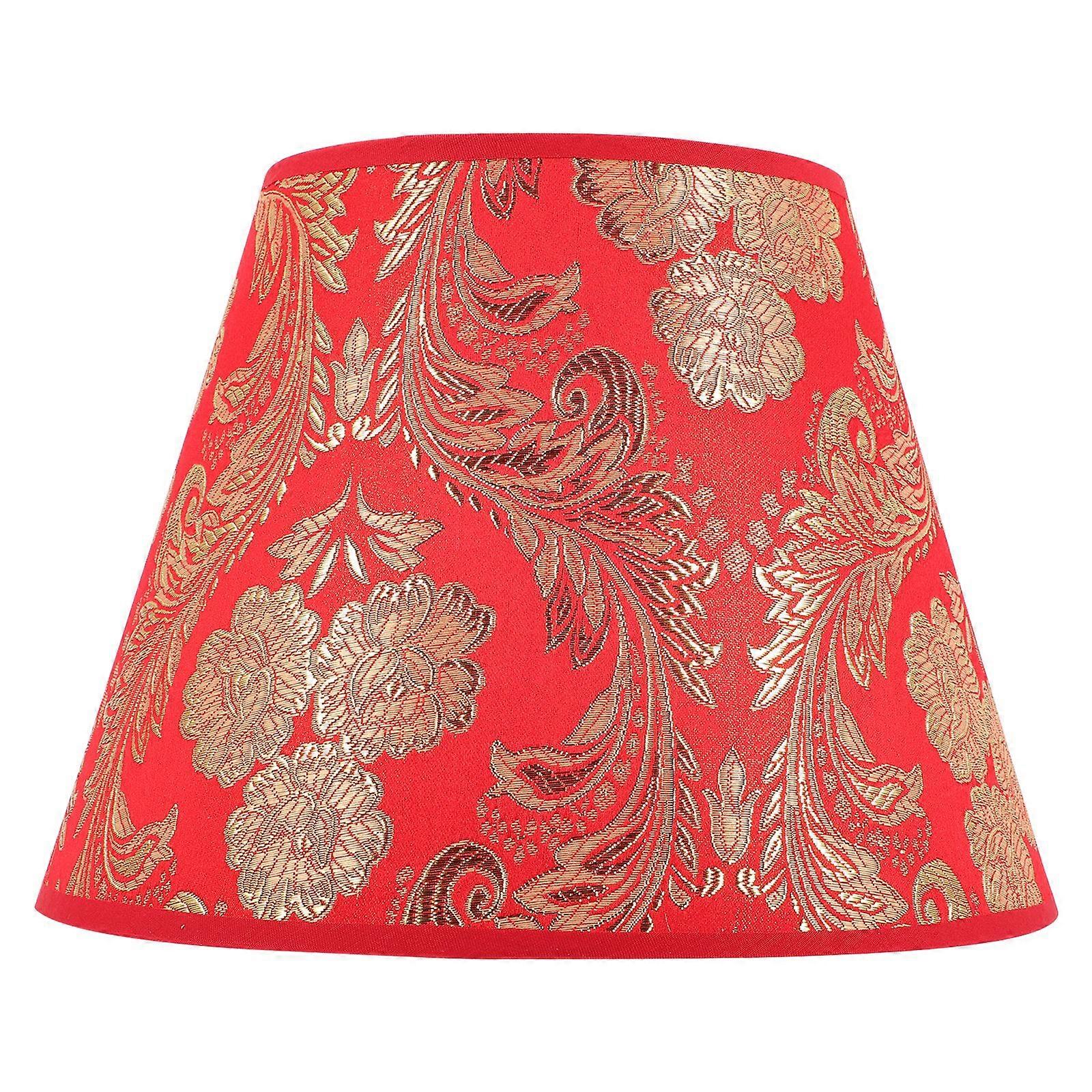 Cloth Lampshade Floral Printed Lampshade Floral Table Lamp Shade for Replacement