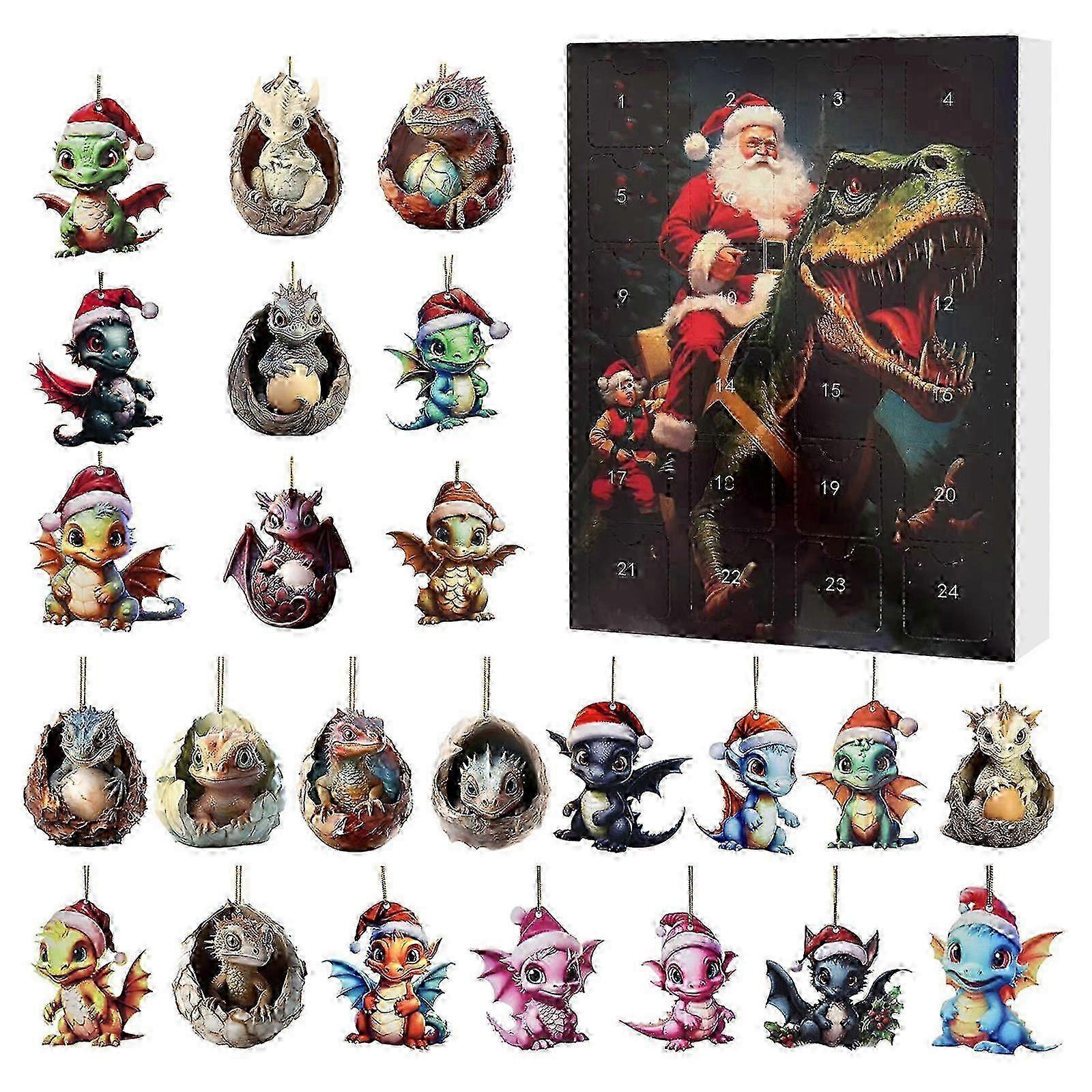 Mini Dragon Blind Box Advent Calendar for Christmas Ornament Collection