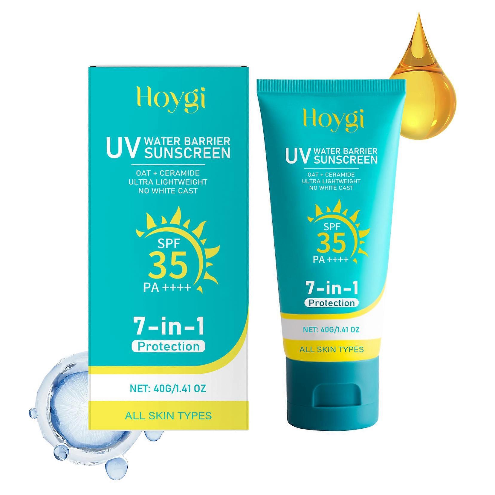 Hoygi Moisturizing Light Protective Cream, Uv Protection Moisturizing Light Refreshing Non-Sticky Isolation High Double Protective Cream