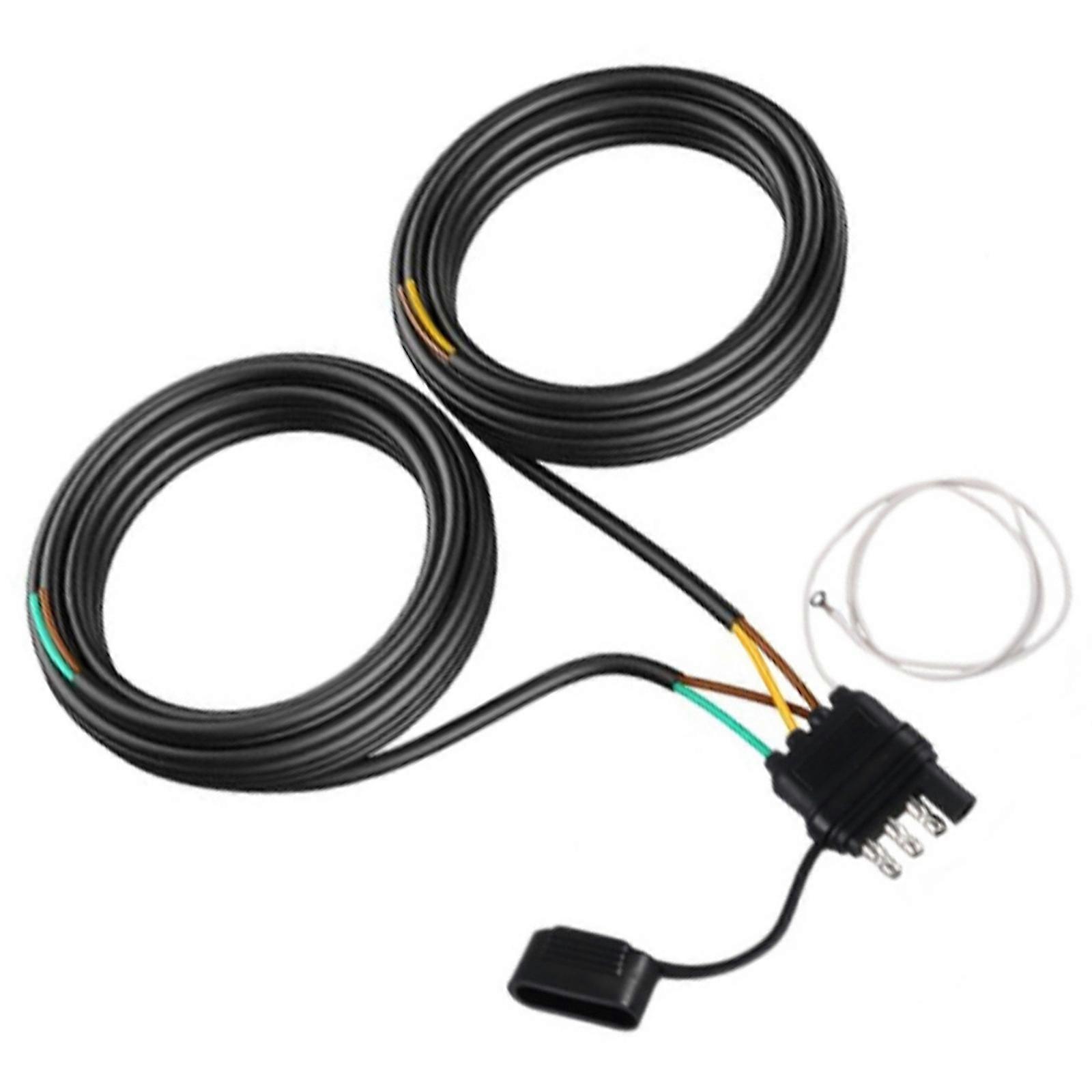 4 Way 5 Wire Y Style Trailer Wire Harness 26Ft PVC Cord For Easy Installation On Boat Horse Utility Trailers Multicolor