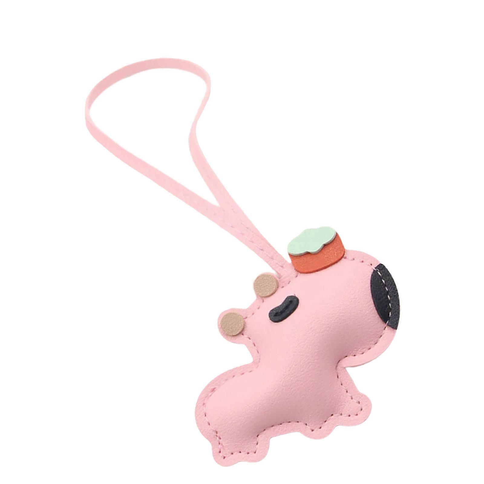 Animal Theme Multi Level Key Holder User Friendly Artificial Leather Charm Suitable For All Day Carry Comfort  Pink