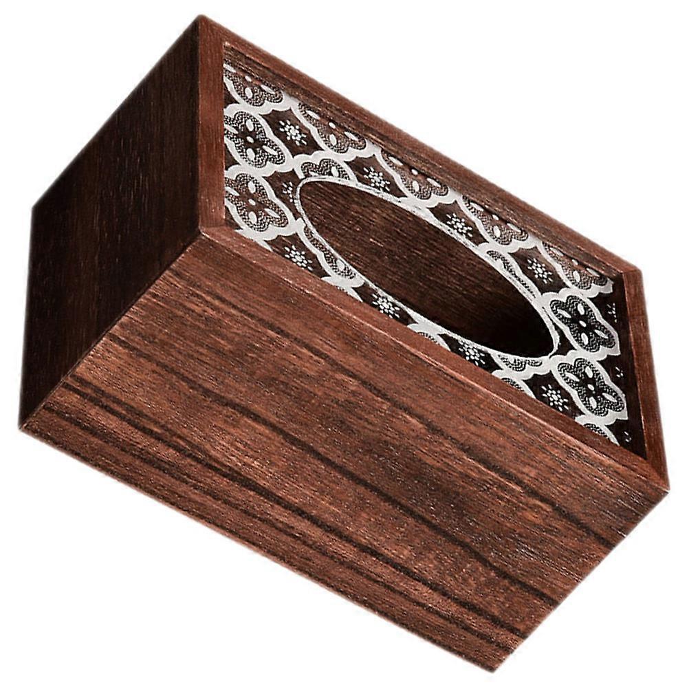 Vintage Style Tissue Box Dispenser With Rectangular Shape For Home Tableware Restaurant Supplies 1Set