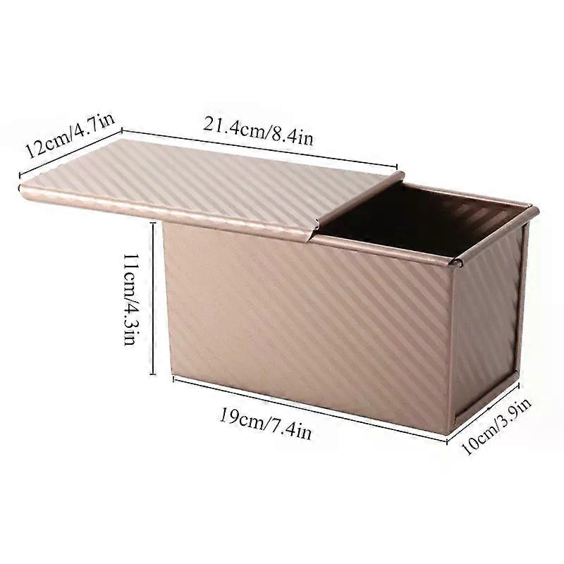 Rectangle Loaf Pan with Sliding Lid for Sourdough Bread Making Includes Dough Scraper and Cutter Ideal for Holiday Baking