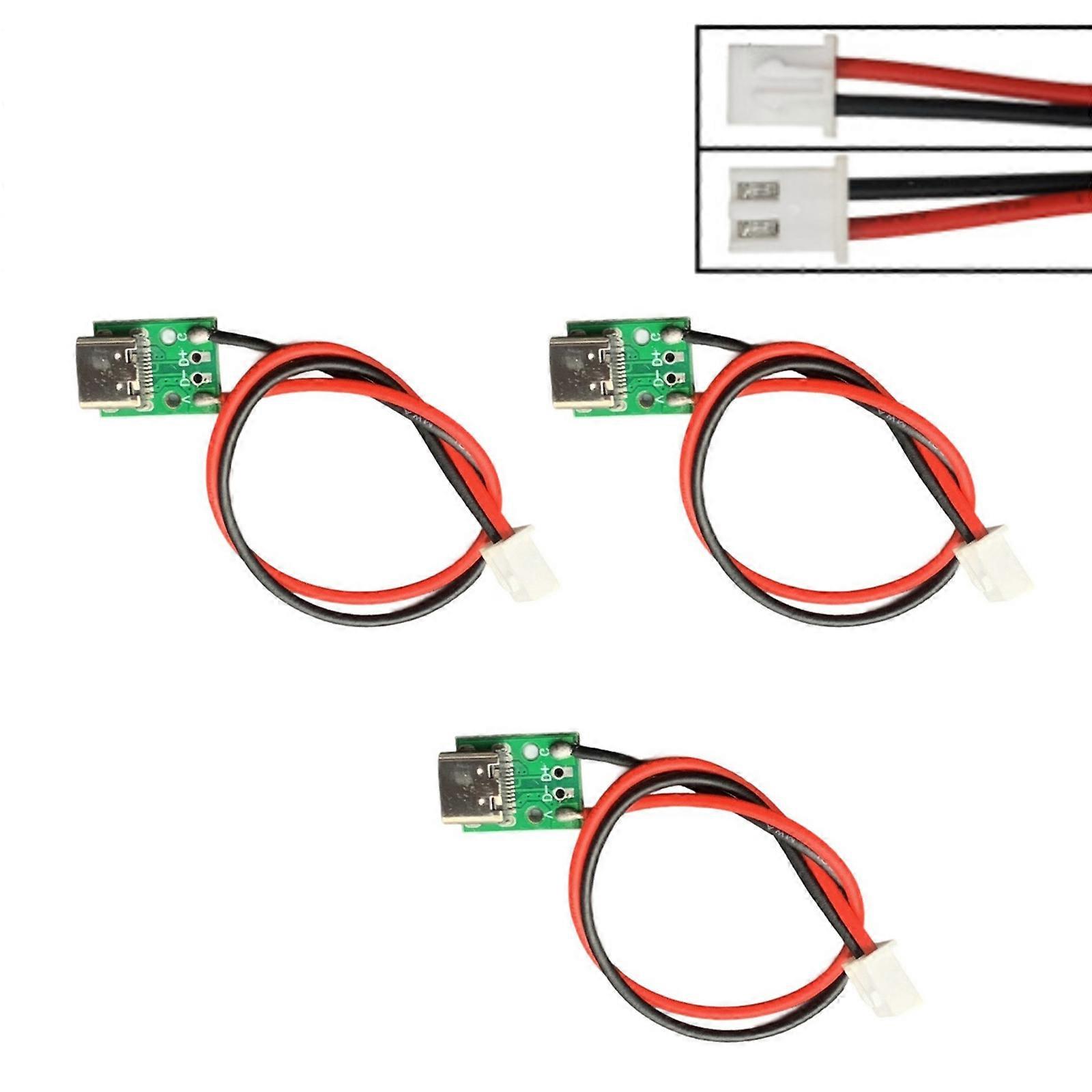 ABS Material Type C To XH2.54 PH2.0 Adapter Board For Stable Electronic Connection 3PCS Multicolor