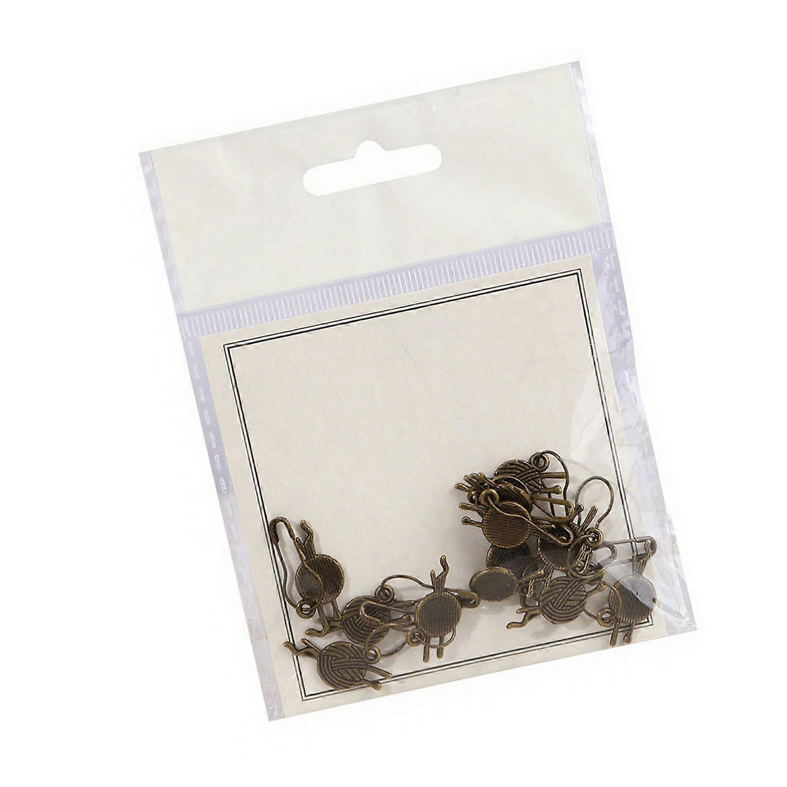 Lightweight Portable Metal Knitting Markers With Numeric Indicators For Precise Crochet Stitching And Crafting Multicolor