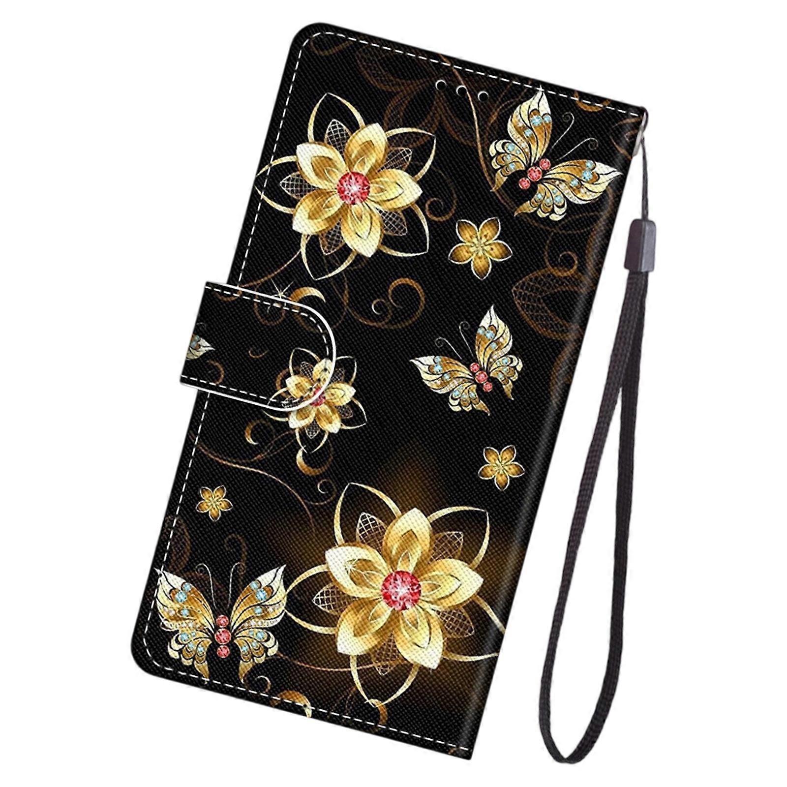 Multifunction Magnetic Phone Wallet Case Stand Function Hand Straps Thin Design Not Scratch Protector for Smartphone Use Multicolor