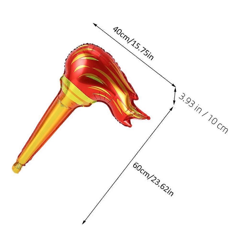 50pcs  Inflatable Torch Fun Torch Inflates for Medieval Party Photo Prop Torch Playthings