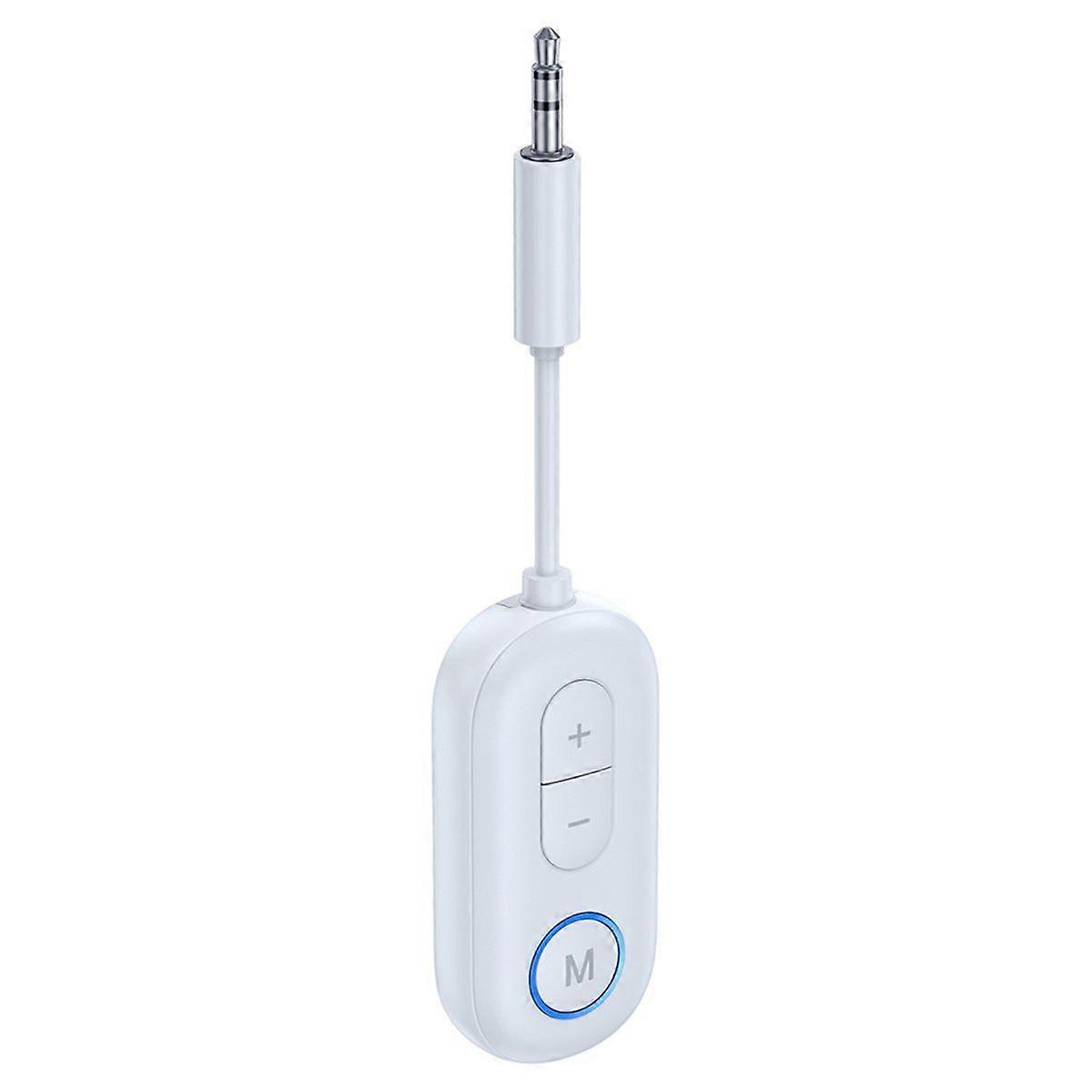 Bluetooth 5.4 Airplane Adapter, 3.5mm AUX Wireless Audio Transmitter Receiver with Mic for Travel,