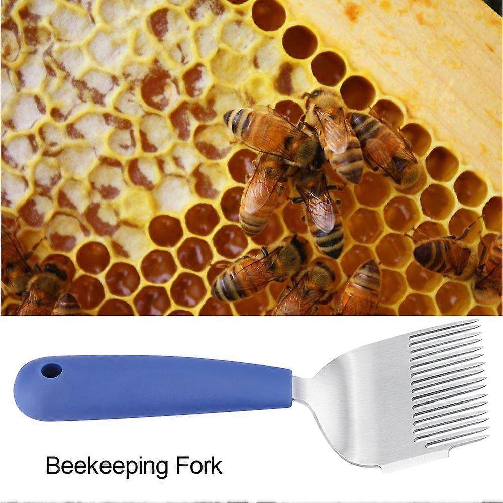 Stainless Steel Plastic Handle Bee Uncapping Fork Beehive Supplies Beekeeping Tools