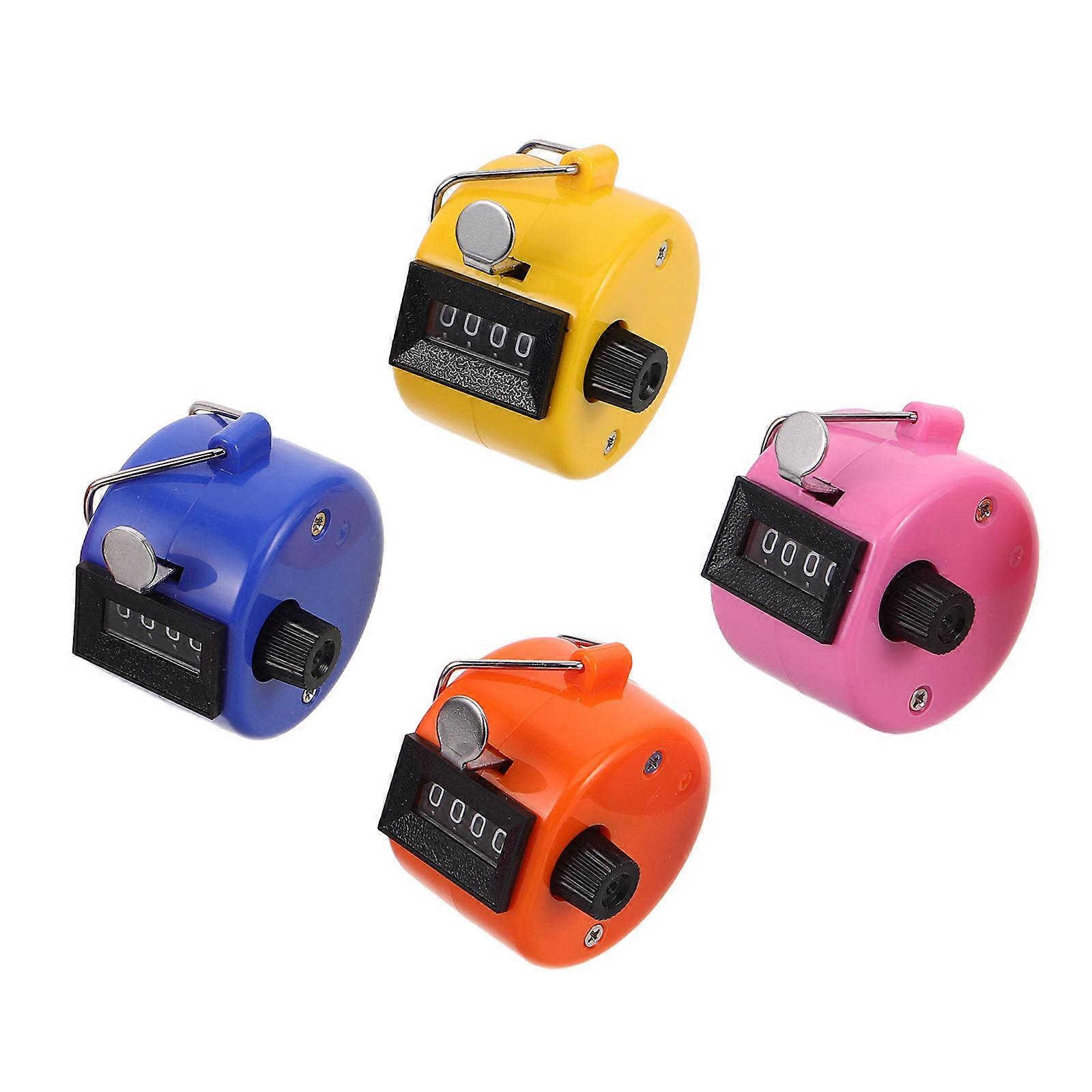 Handheld Tally Counter Hand Counting Clicker Device 4Pcs for Sport
