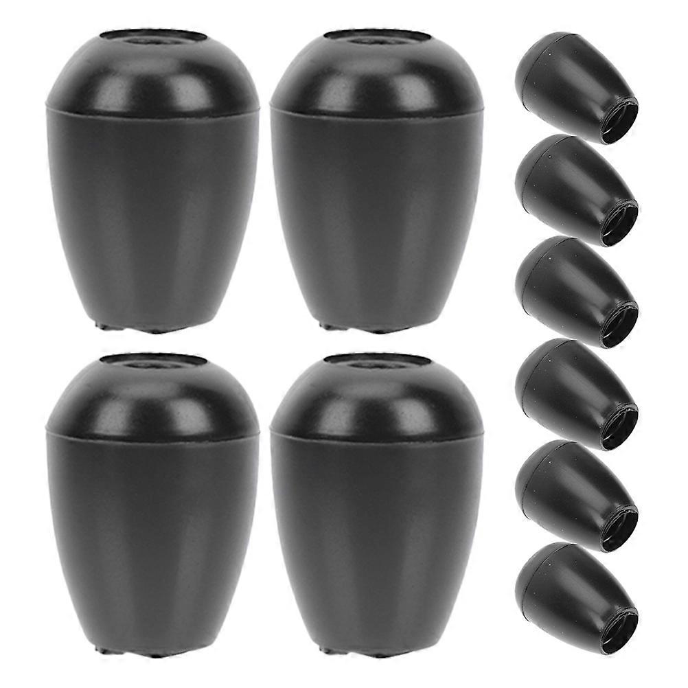 10Pcs Silicone Hearing Aid Ear Tips for Auscultation Replacement Black