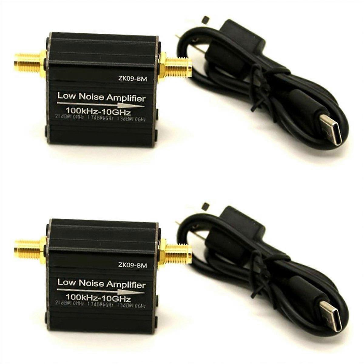 2X LNA Power Preamplifier Module 100KHz-6GHz/10GHz 20dB High Gain LNA Low Noise Amplifier ZK09-BM