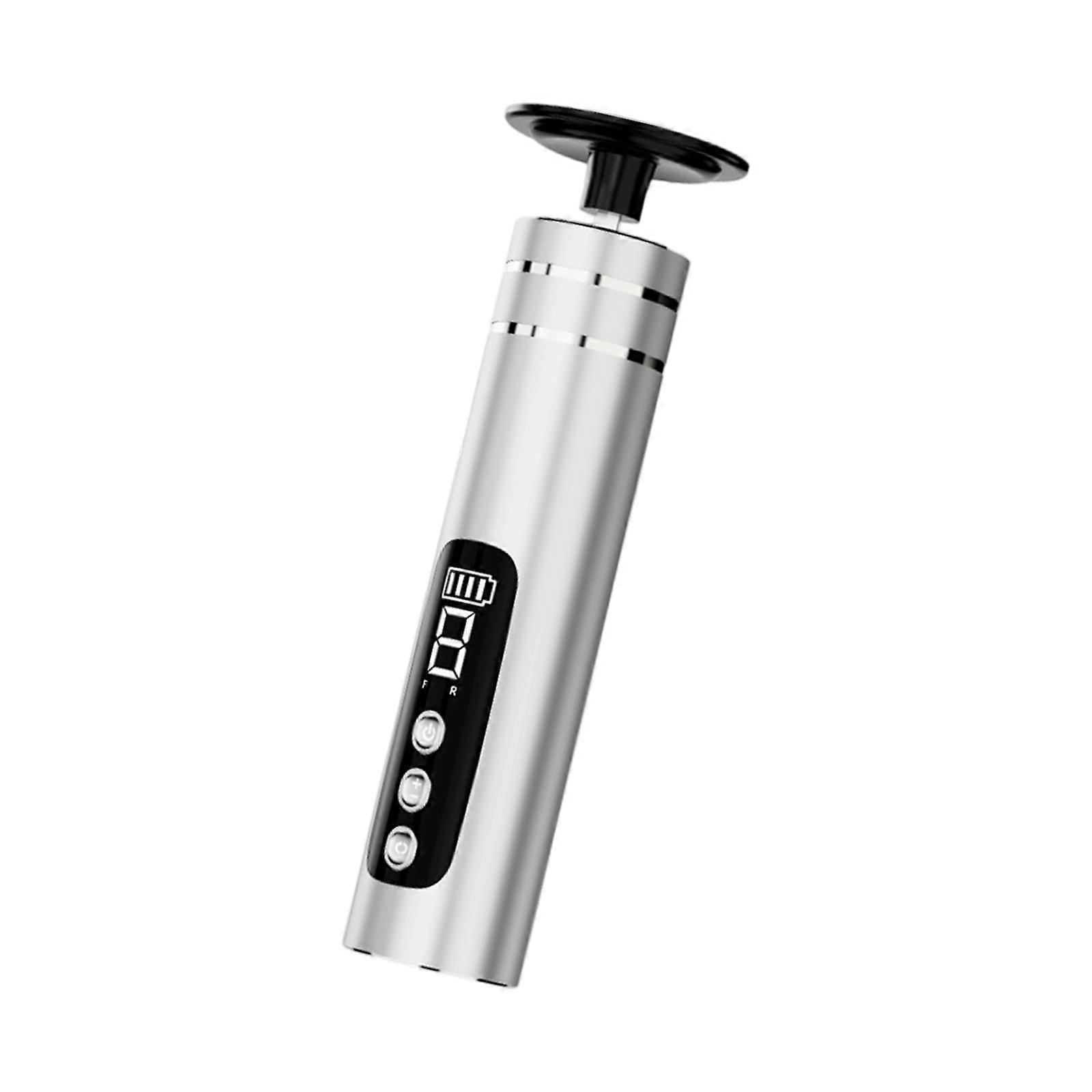 Professional Mobile Callus Expunger With Rechargeable Lie Battery And Ergonomic Grip Plan  Silver