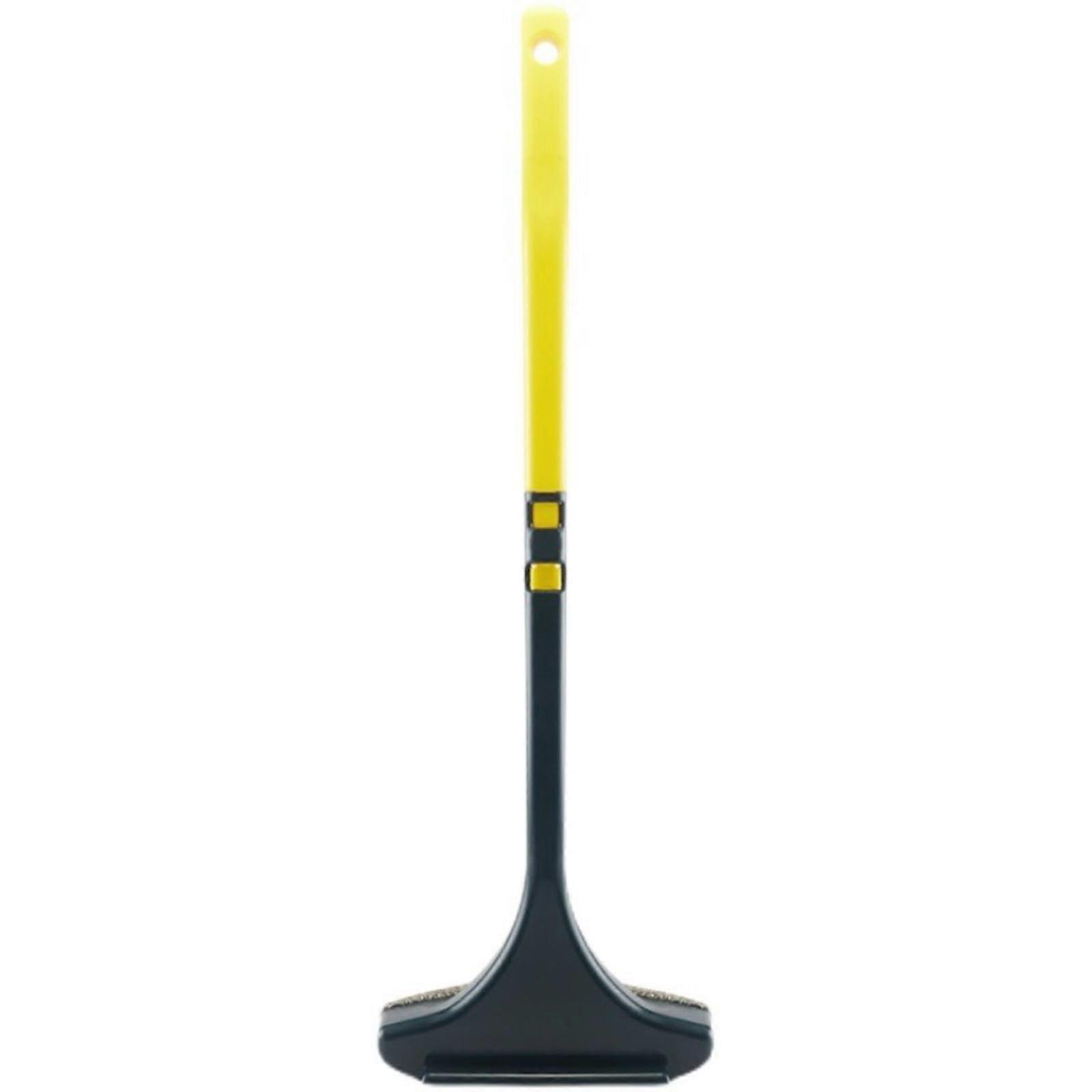 Screen Window Cleaner Brush with DoubleSided Net Wiper and Extended Handle for Household Glass Cleaning (Yellow Green)