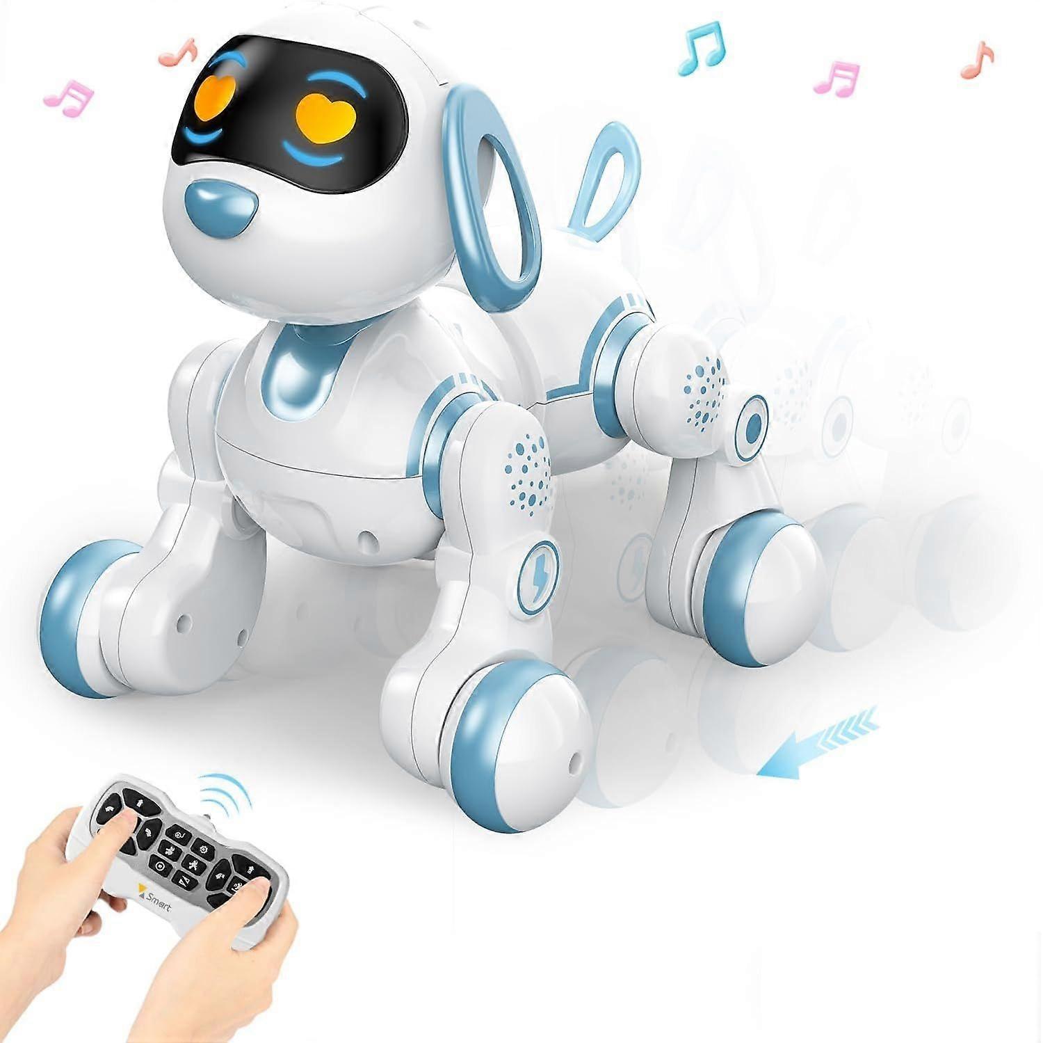 Robot Dog, Remote Control Dog for Kids with Head Touch Sensing and Music Function, Toy Gift