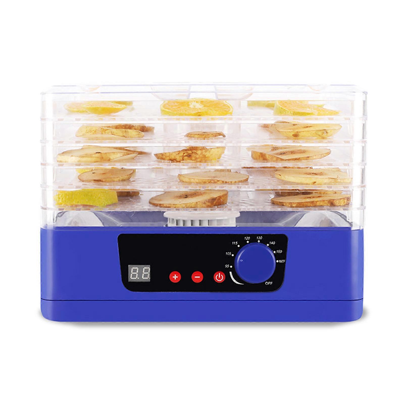 Touch Control Food Dehydrator With Adjustable Thermostat 5 Tiers Tray Quiet Operation Dryer for Fruits Vegetables Meat Multicolor