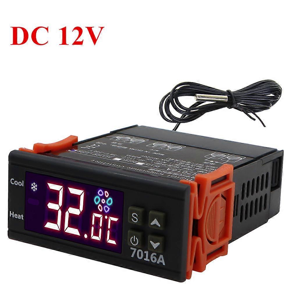 7016A Digital Temperature Controller 220V 30A with High-Power Temp Control Thermostat Heating Cooling NTC Sensor