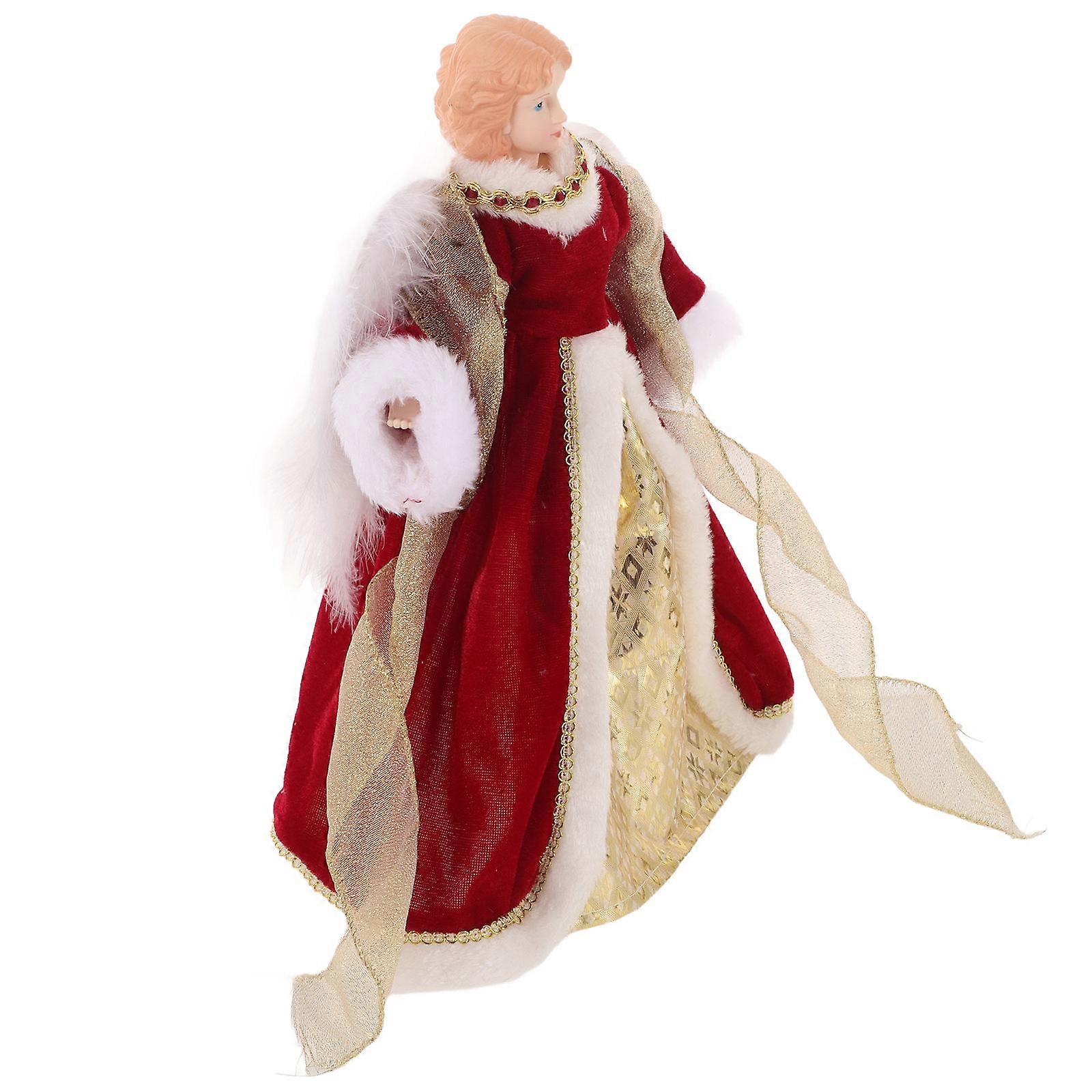 Multi Color Angel Christmas Tree Top Decoration for