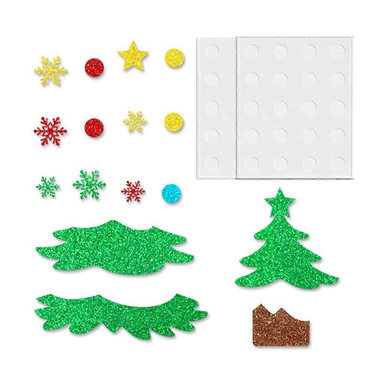 Snowfigure Scintillate Wall Transfers Removable Window Transfers For Christmas Newyear Party Home Decoration Multicolor