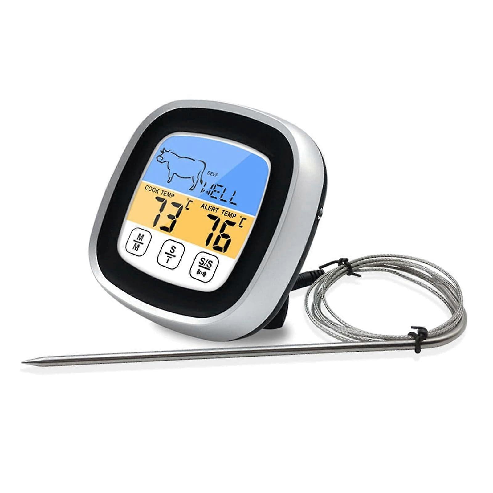 Meat Thermometer Instant Read Digital Food Thermometer with Touch Screen Backlight for Cooking BBQ