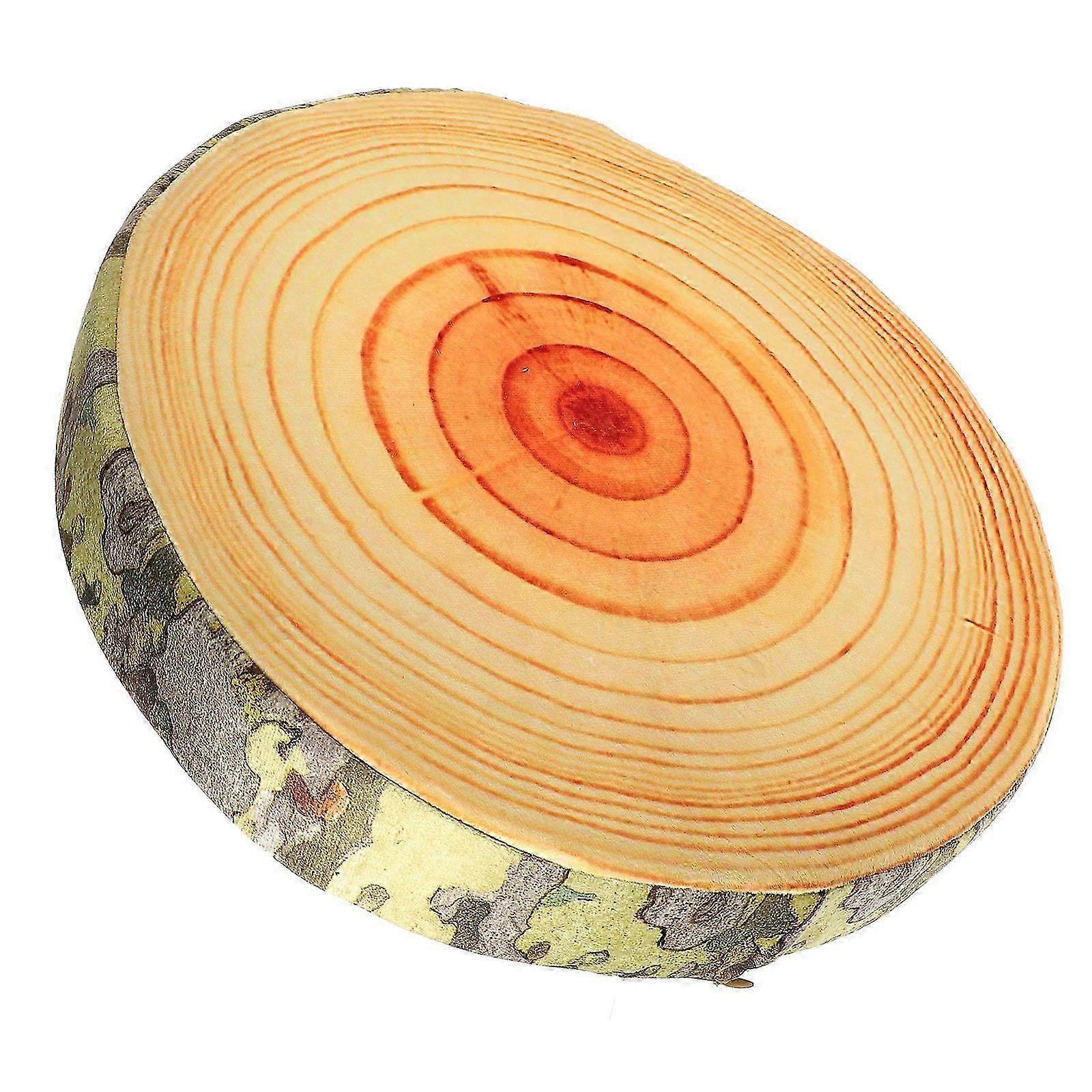 Log Pillow Cozy Decorative Cushion Multi-Colored 37x37x7cm Hugging 1Pack