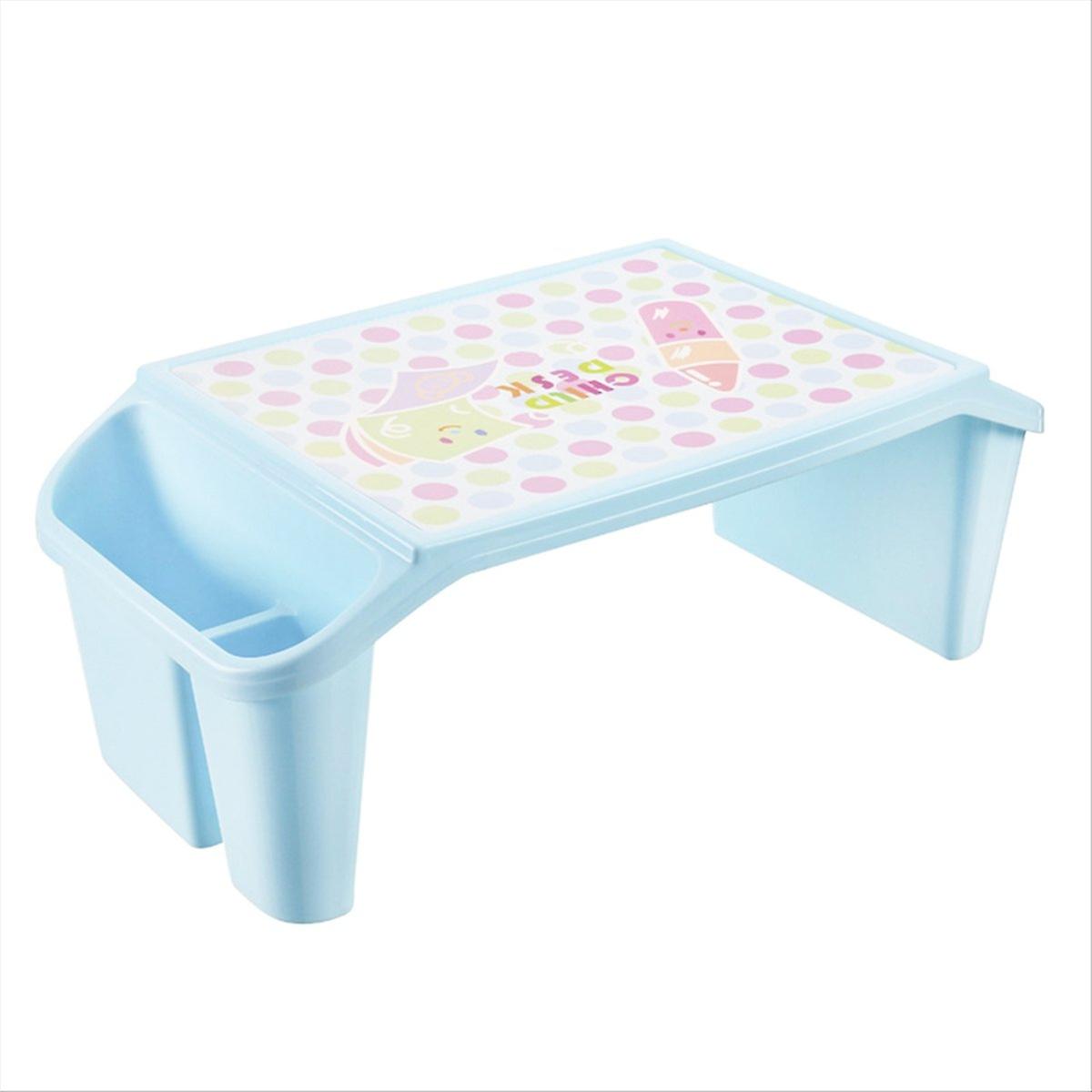 Tavă de birou pentru copii, tavă portabilă pentru copii Birou din plastic albastru