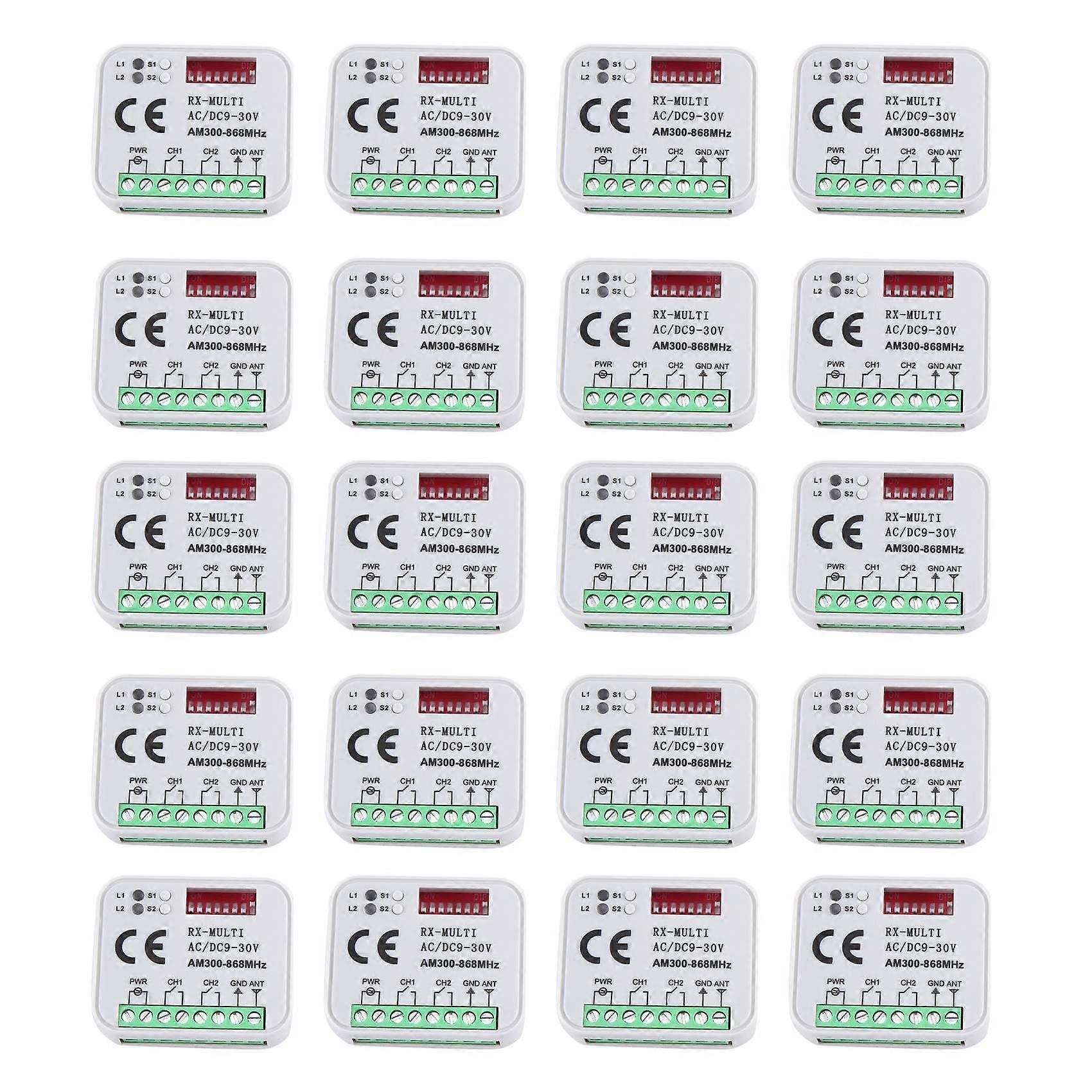 Universal RX Multi Frequency 300-868MHz Receiver 2CH 12V 24V