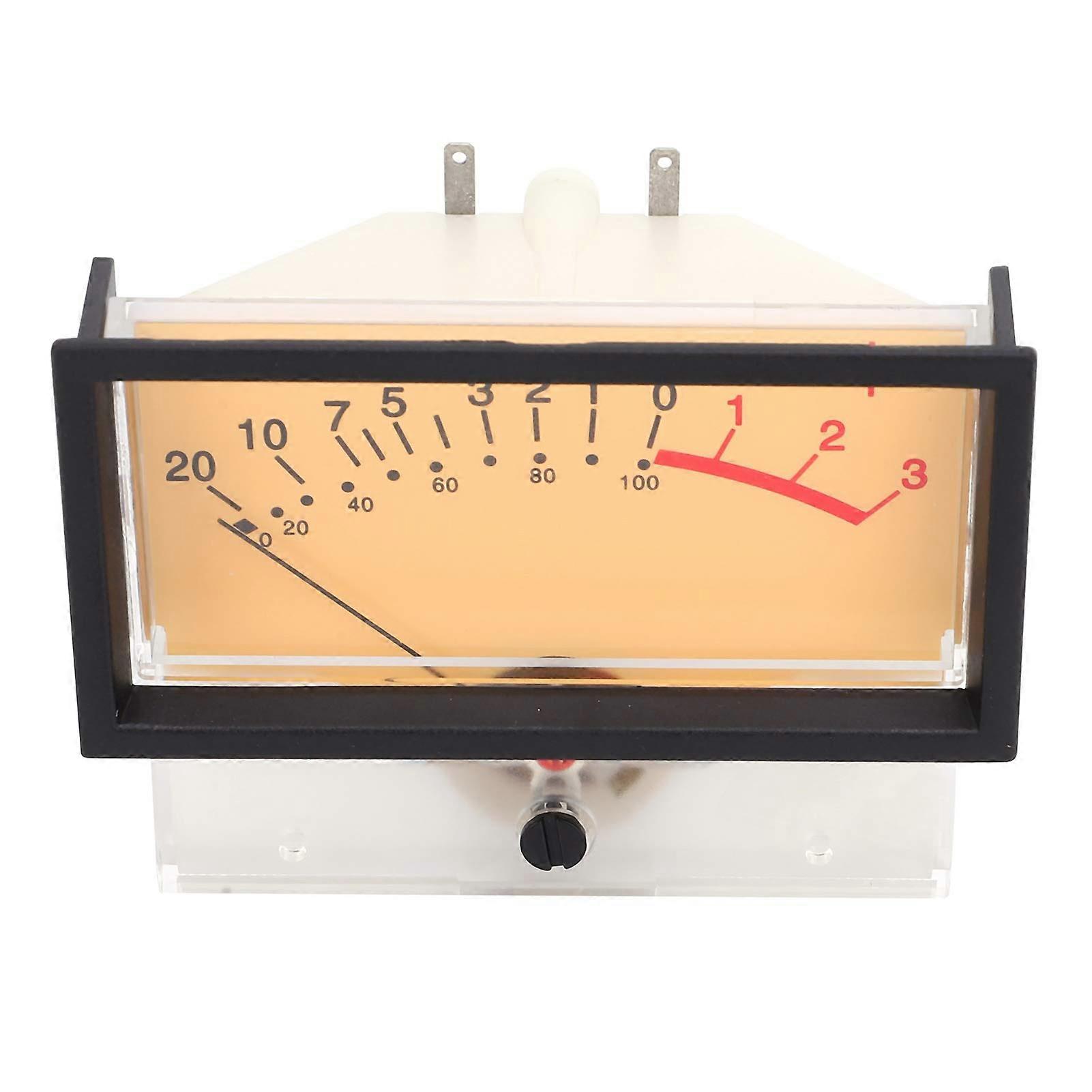 VU Meter Audio Level Indicator with Large Analog Pointer for Car Stereo and Home Recording Studio