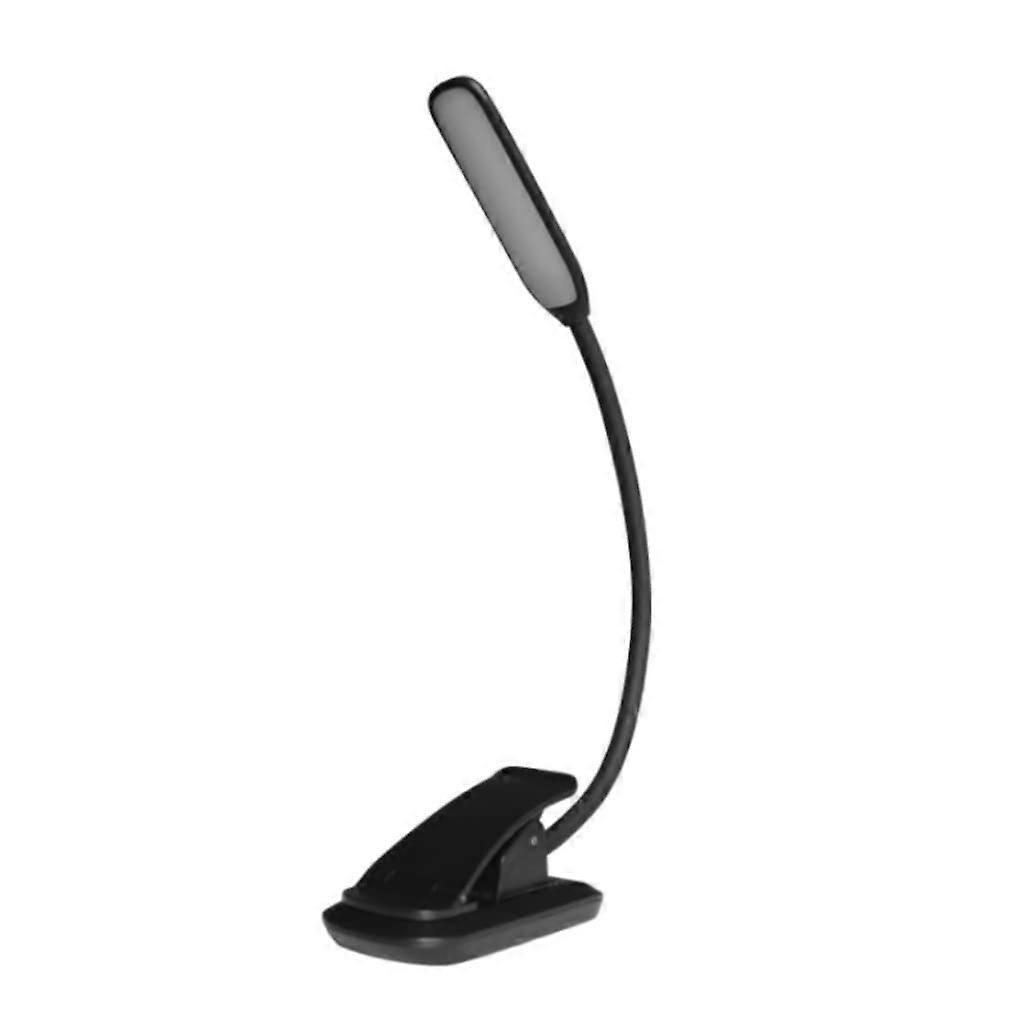 LED Desk Lamp with Touch Control, Stepless Dimming, Flexible Gooseneck, Rechargeable Reading Light