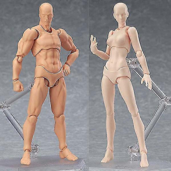 Pcs/Set Light Body Chan & Kun Pvc Movable Action Figure Model Compatible with SHF Version 2.0 Gifts Skin Color
