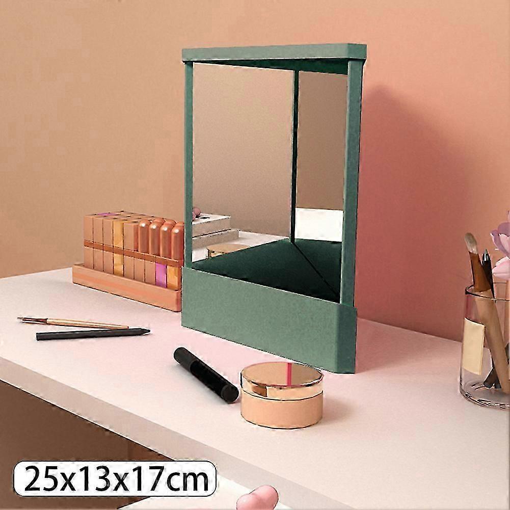 vanity mirror with non reversing feature for makeup