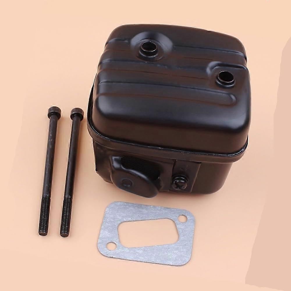 Chainsaw Exhaust Bolts for Husqvarna Models 2141353 with Noise Reduction and Easy Carbon Cleaning