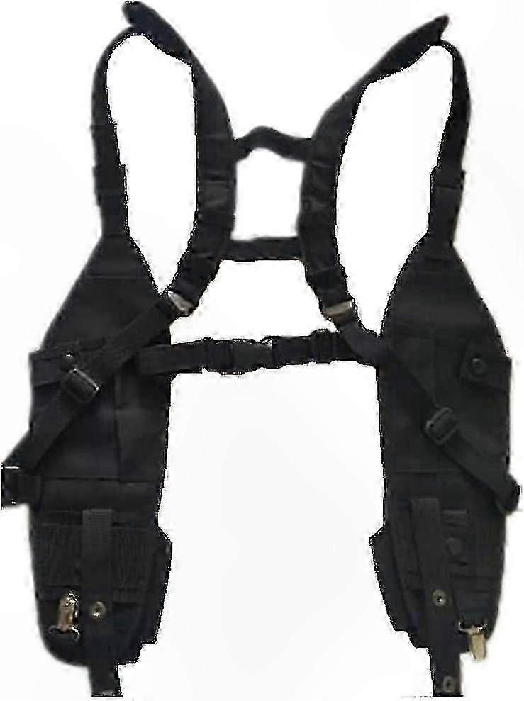 Adjustable Radio Holster with Dual Shoulder Straps for Tactical Communication Devices