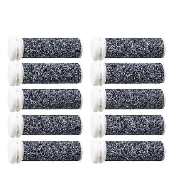 10-pack roller heads compatible with Emjoi Micro Pedi Nano, Replacement heads