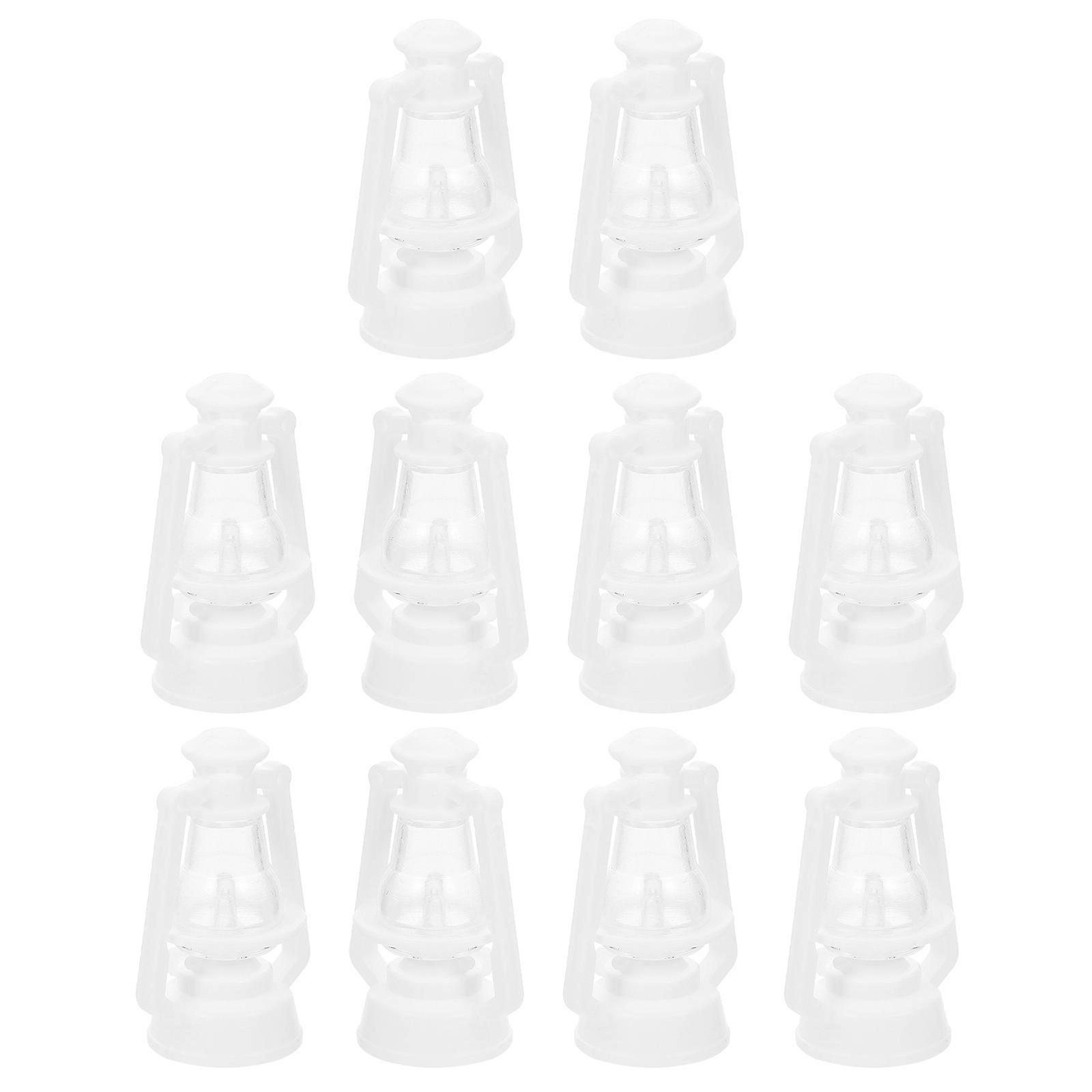 Retro Kerosene Lamp Shape Decor White Halloween Decorations 50Pcs