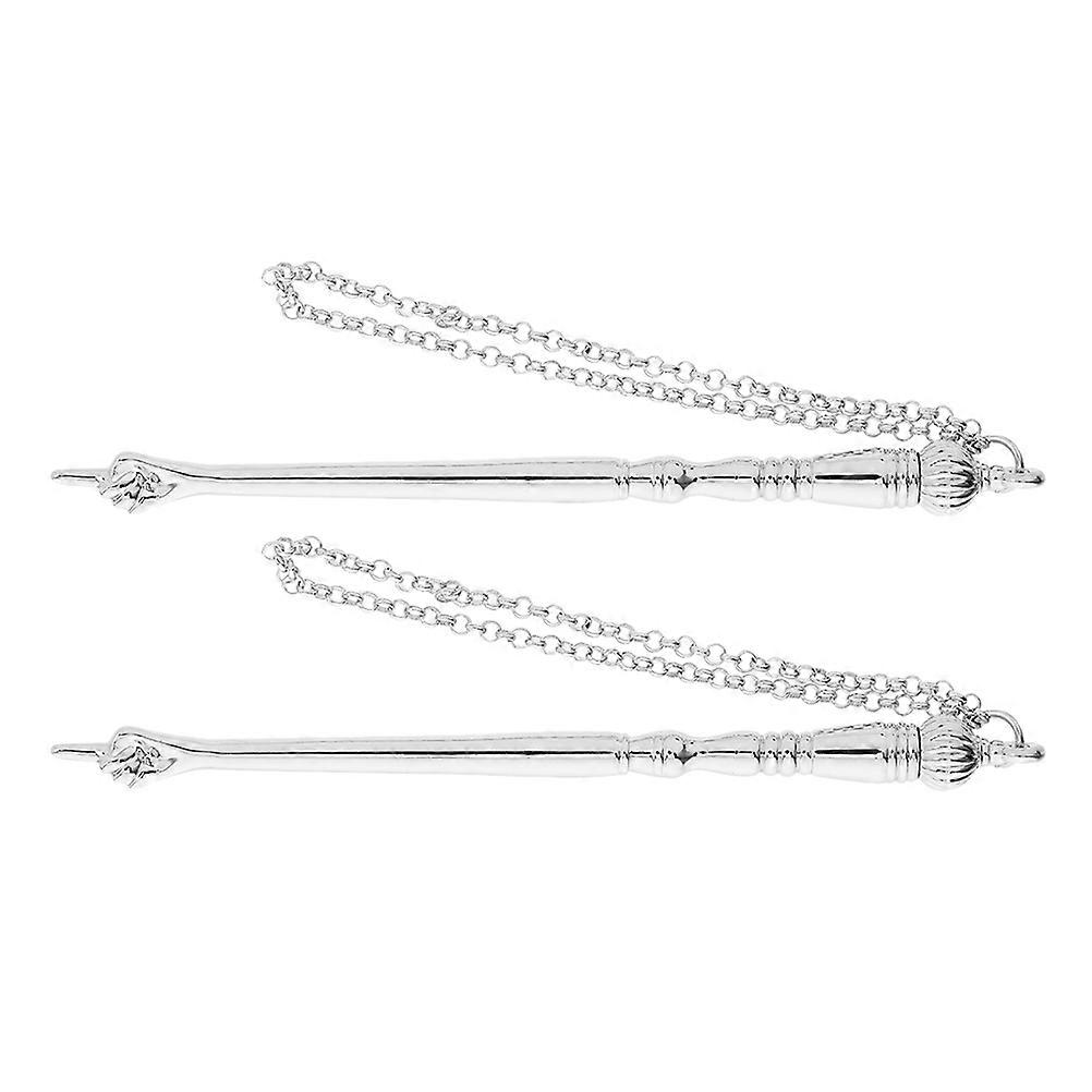 Reading Pointer Tool Metal Finger Silver for Scripture Study 2Pcs