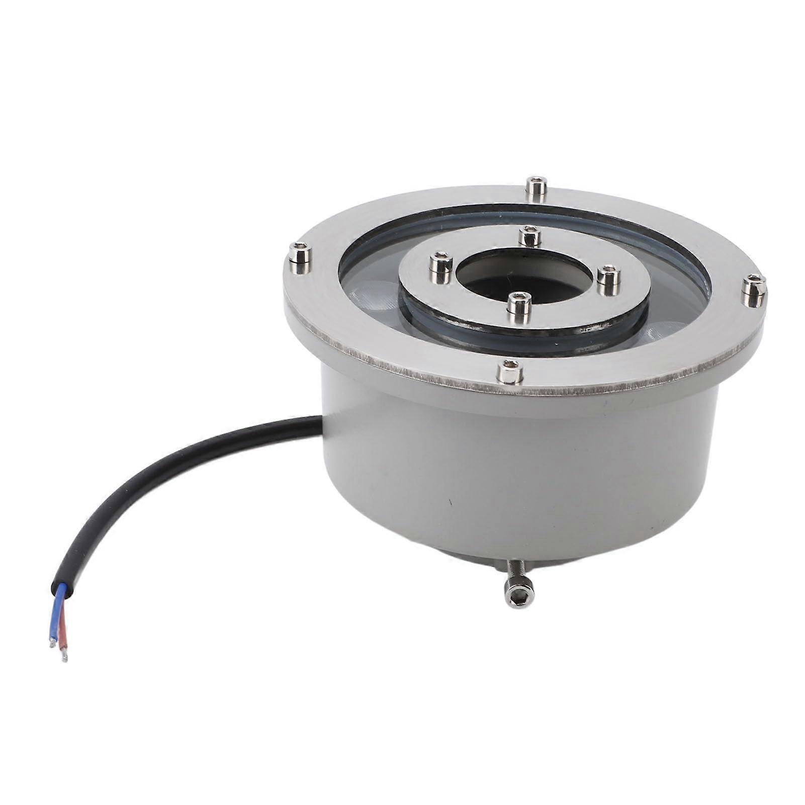 LED Fountain Light IP68 Waterproof Stainless Steel Underwater Pool Spotlight Warm White 6W