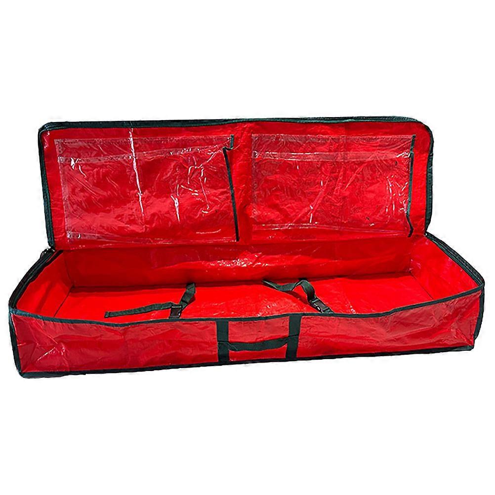 Ornament Storage Bag Simple Design Rectangular Shape Water Resistant For Christmas Holiday 1Pack