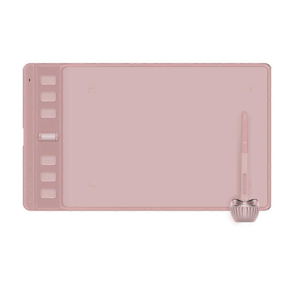 Huion Inspiroy 2 H641P Graphics Tablets Digital Drawing Pen Tablet 6 Express Keys Support Android Mac Windows H641P Pink