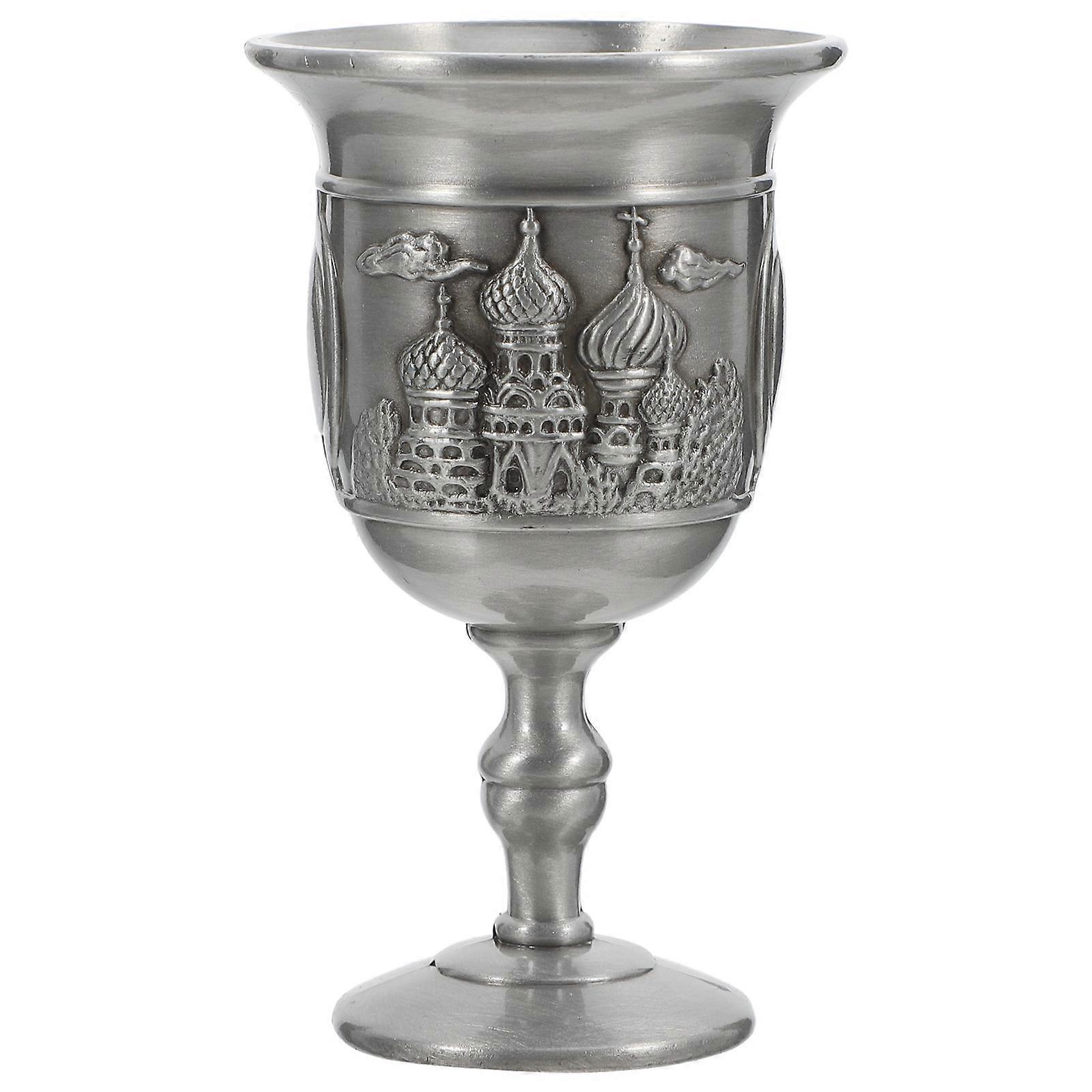Metal Craft Cup Decor for Drinking Use Creative Medieval Goblet Cup
