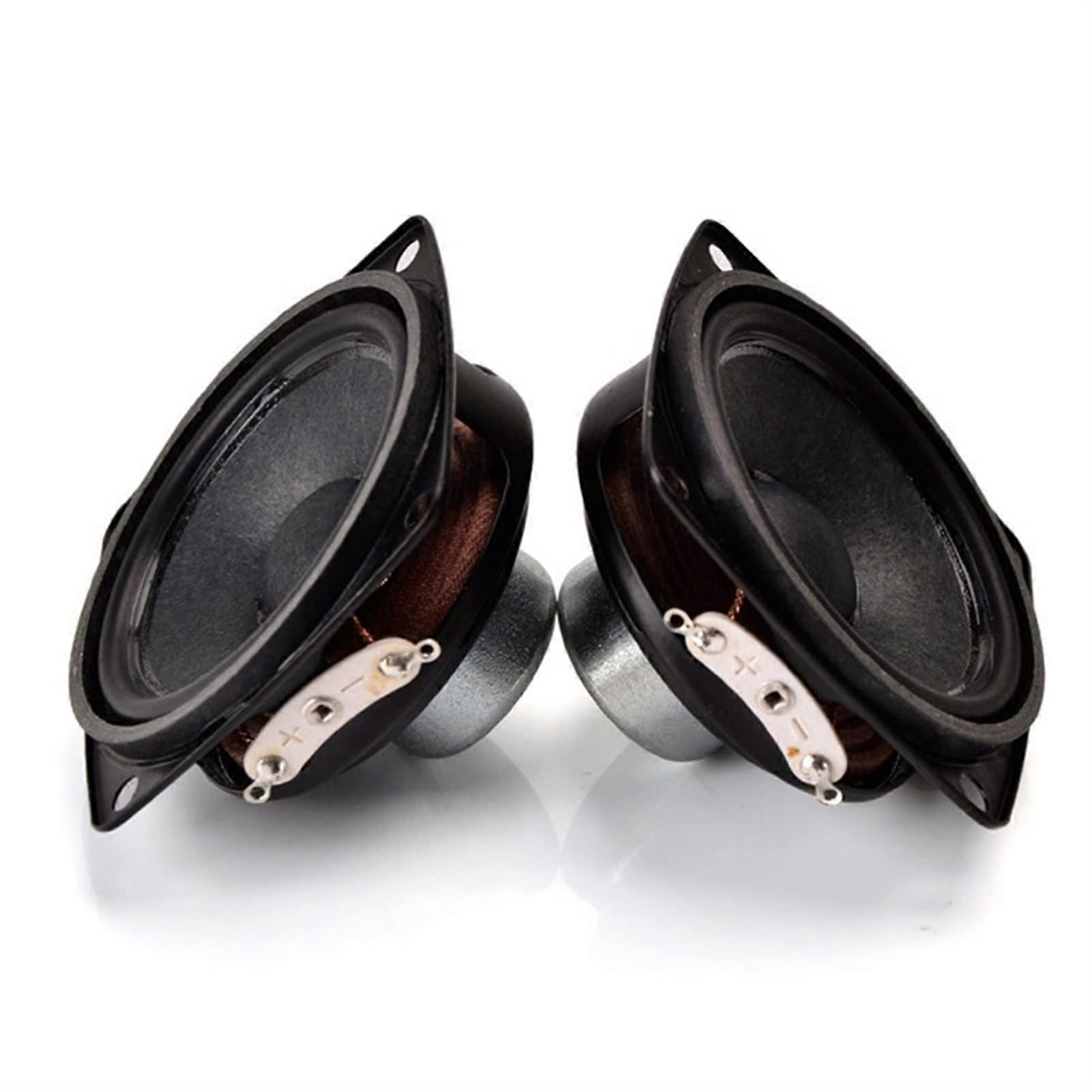 Full Range Speaker 8 Ohm 10W HiFi Portable DIY Bluetooth 57mm Mini Soundbar Bookshelf 2 Pcs