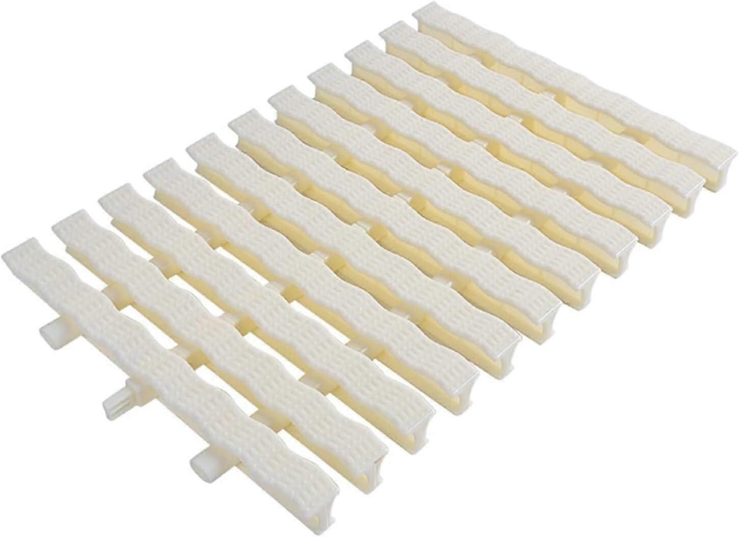 Drain Overflow Grating ABS, 25 Cm, White, Pack Of 5, Suitable For Outdoor And Indoor Bathrooms And Kitchens