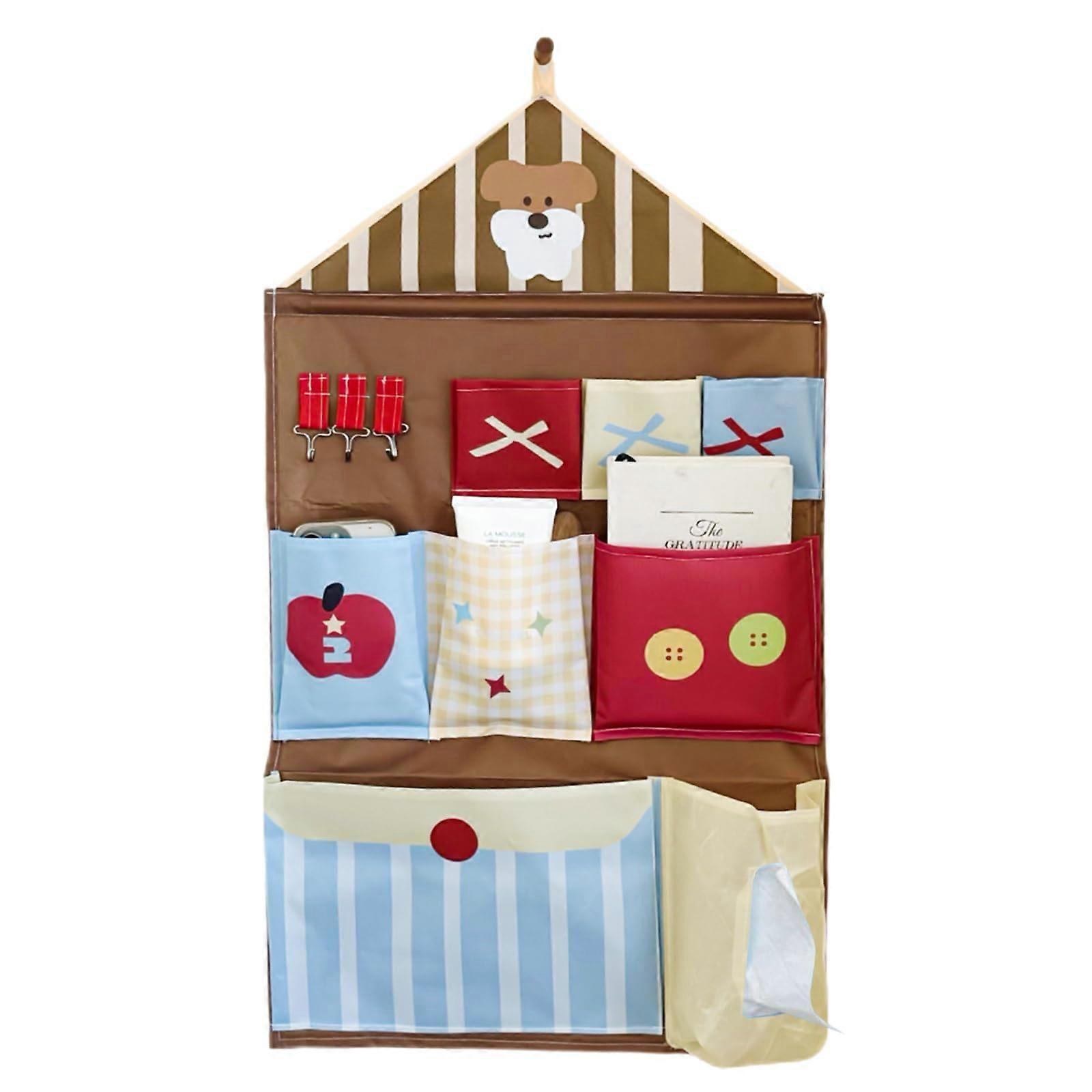 Hanging Door Organizer with 8 Pockets, SpaceSaving Over the Door Storage for Closet or Office