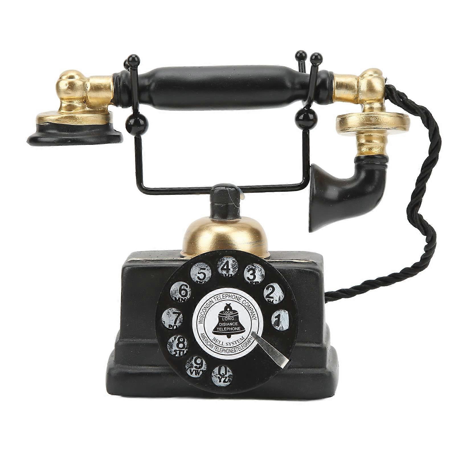 Vintage Telephone with Authentic Retro Design for Home Decoration, Cafe or Store Display Gift