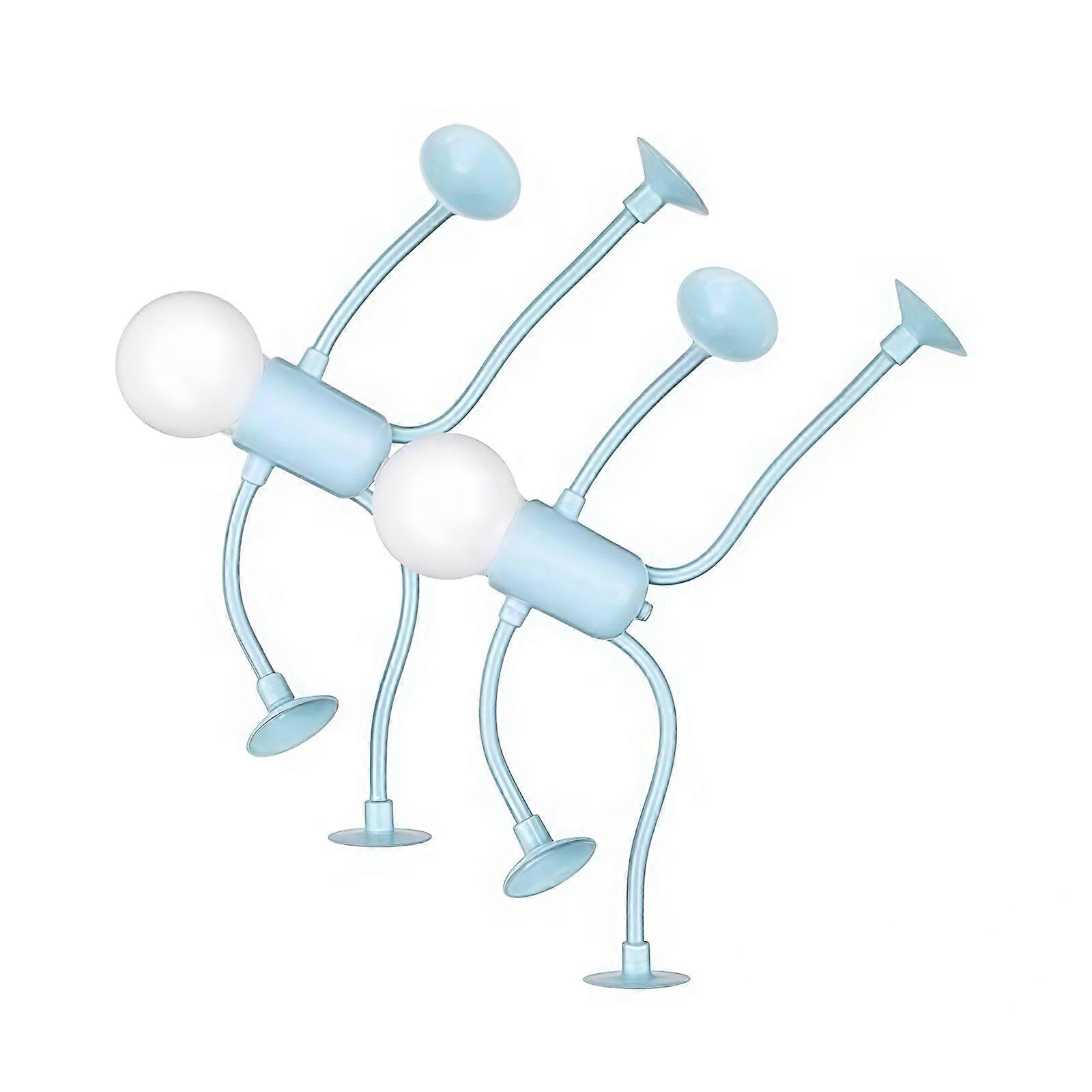 Innovative Portable Night Light Battery Powered Creative Suction Cup Design Decorative Light Suitable for Multiple Uses Multicolor