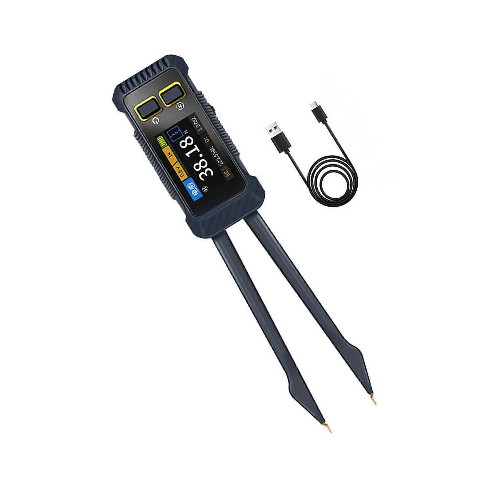 MultiParameter JD1795 Meter Tweezers Measuring Resistance Capacitance Inductance Values Simultaneously for Electronics Multicolor