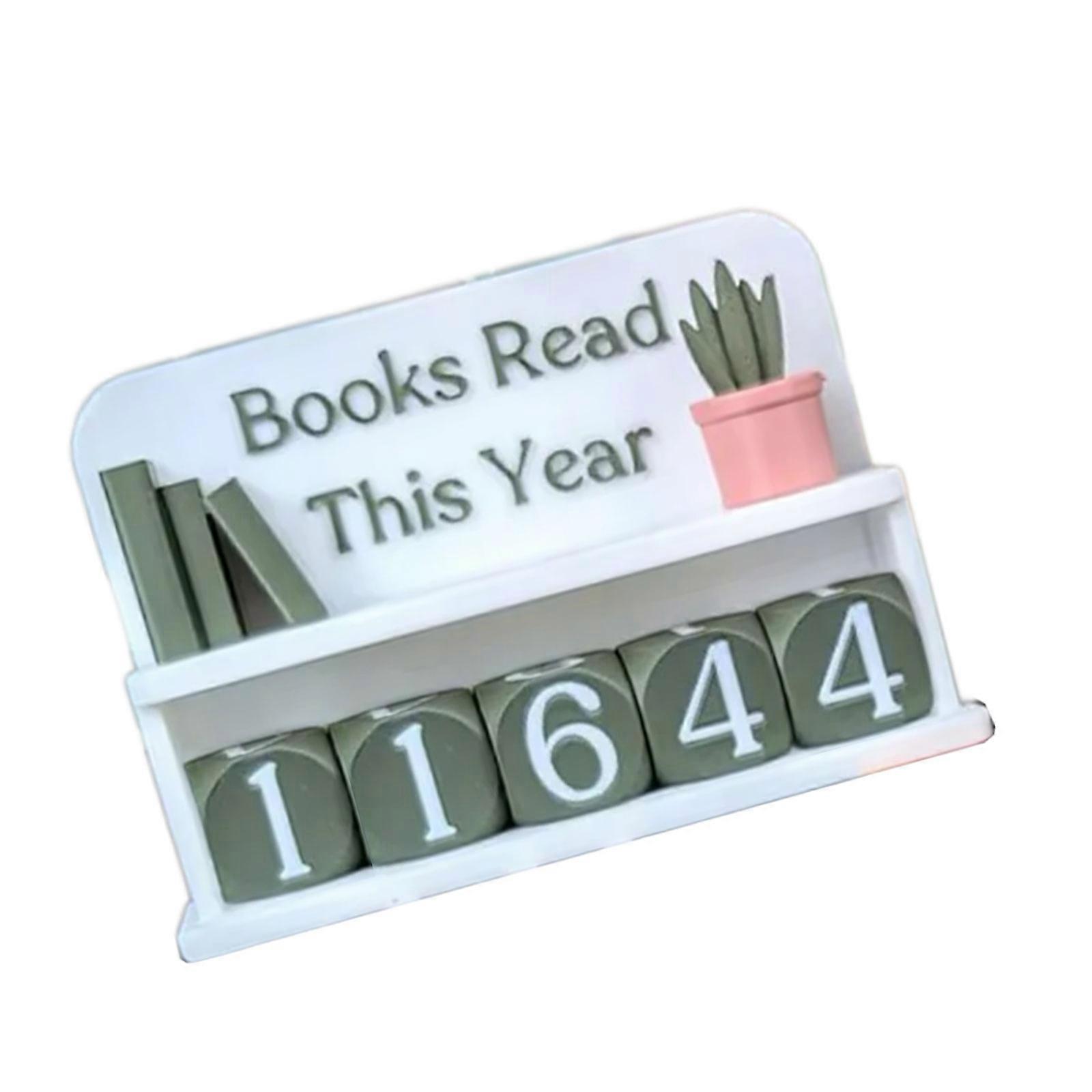 Motivation Boosting Reading Counter Bookshelf Decoration For Inspirational Daily Use Visual Progress Indicator Counter Multicolor