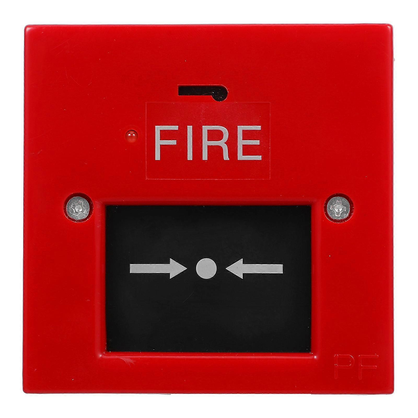 Security Button Wired Fire Alarm for Emergency Use with Hands Break Glass