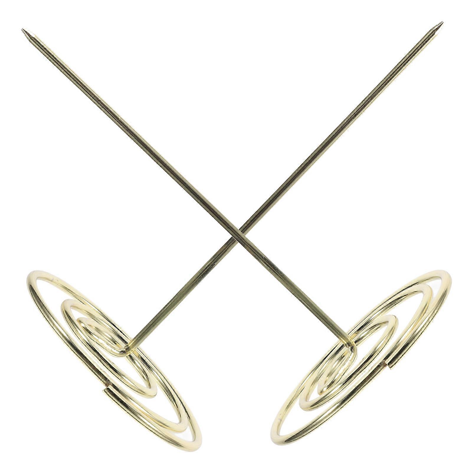 Menu Invoice Holder for 2Pcs Golden Metal Document Organizer